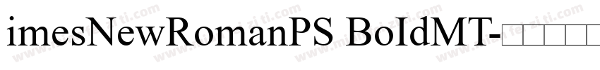 imesNewRomanPS BoIdMT字体转换